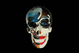 Painted Skull animation by Bianca Raffaela